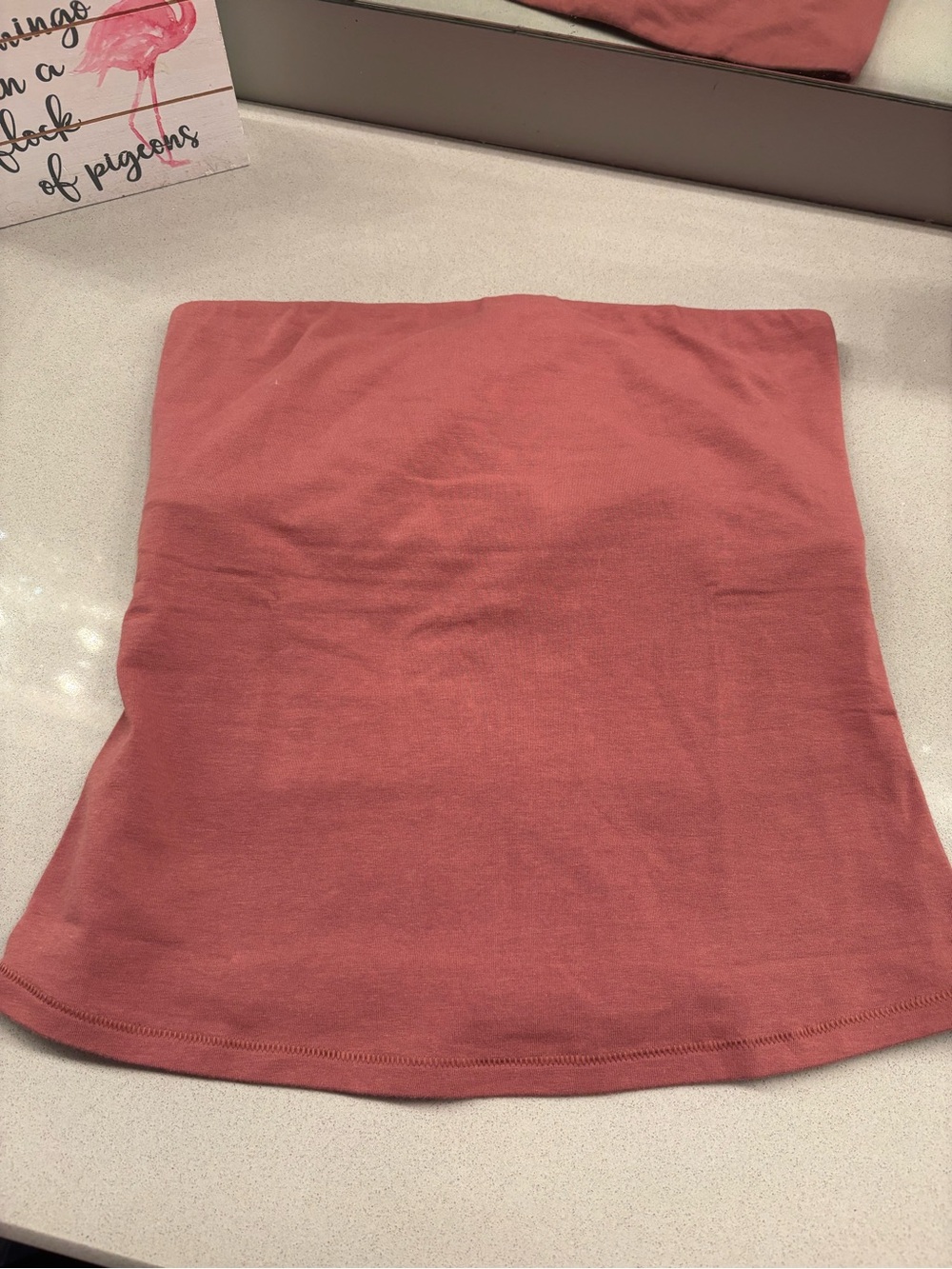 SKIMS RedwoodStrapless Tube Top Cotton Jersey